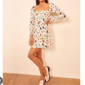 Reformation Multicolor Abstract Print Women's Dress